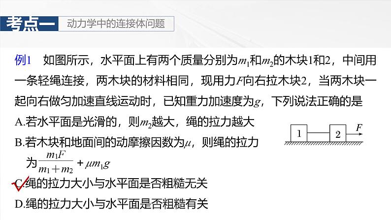 2025高考物理大一轮复习讲义人教版PPT课件专题强化：牛顿第二定律的综合应用第7页