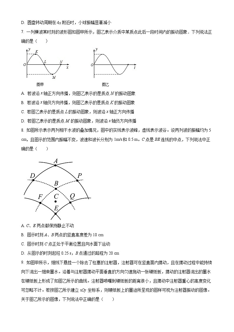 北京市北京师范大学第二附属中学2024-2025学年高三上学期统练三物理试卷 Word版无答案第3页