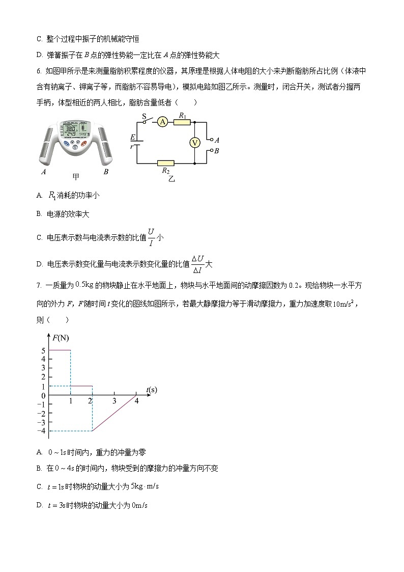 湖北省新高考联考协作体2023-2024学年高二下学期2 月收心考试物理试题（原卷版）第3页
