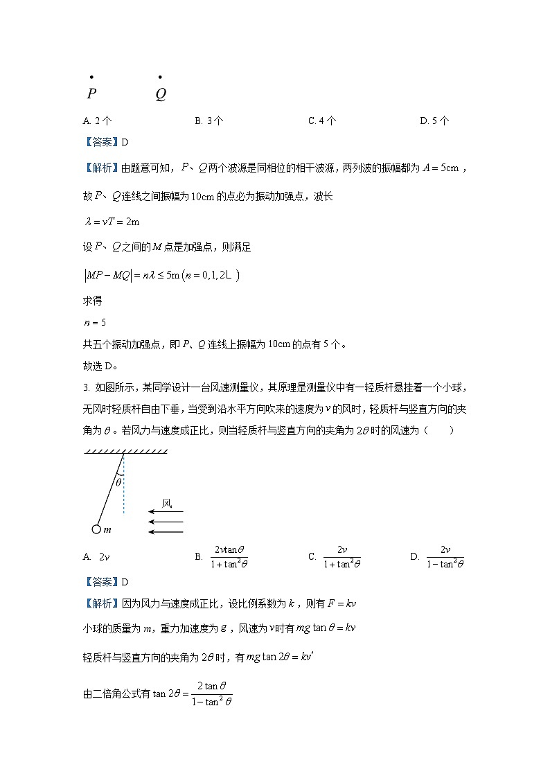 江西省重点中学盟校2024届高三下学期第二次联考(二模)物理试卷(解析版)02