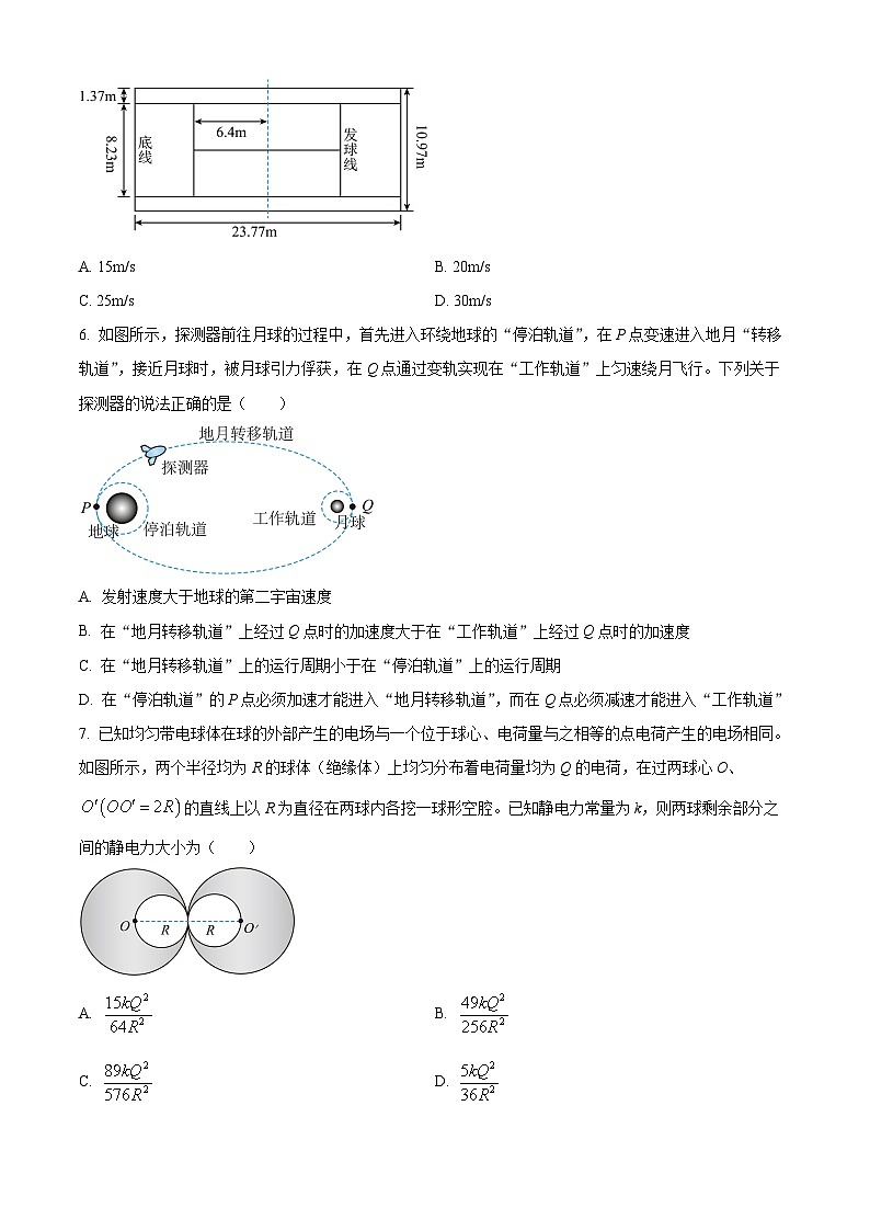 河南省安阳市林州市晋豫名校联盟2024-2025学年高三上学期10月月考物理试题  Word版无答案第3页