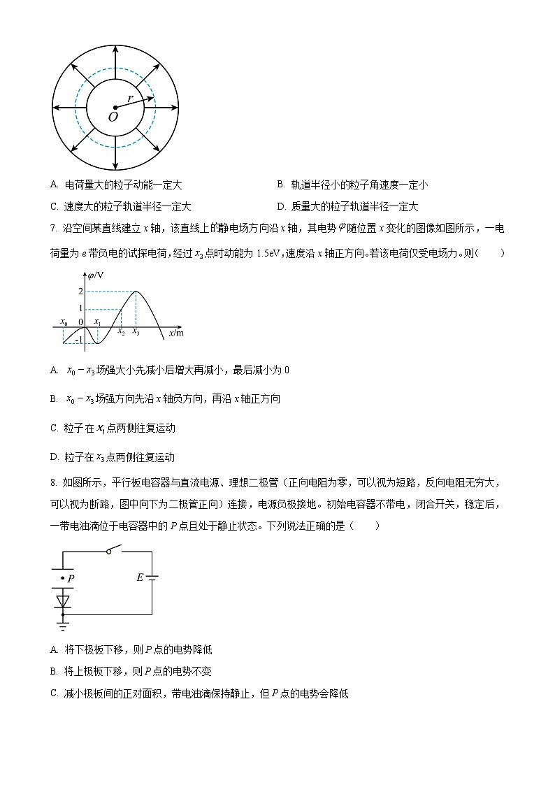 重庆市第一中学2024-2025学年高二上学期第一次月考（10月）物理试卷 Word版无答案第3页