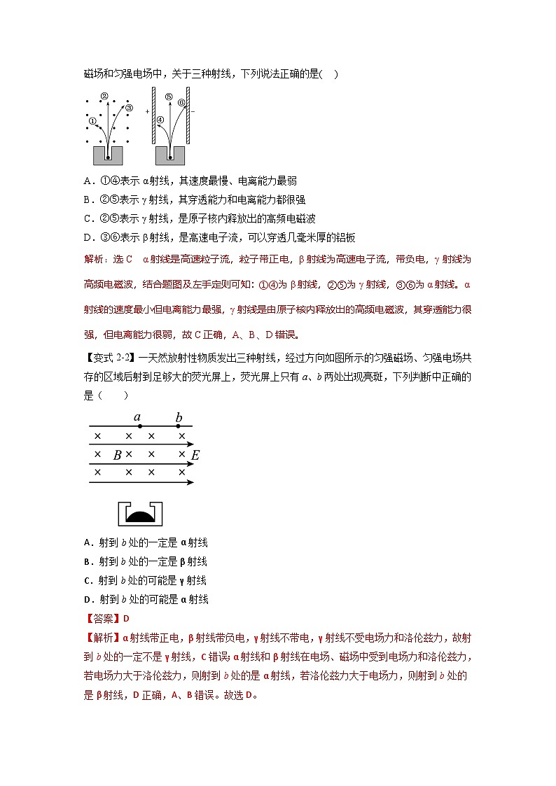 人教版高中物理选择性必修三 同步精讲精练专题5.1 原子核的组成（解析版）第3页