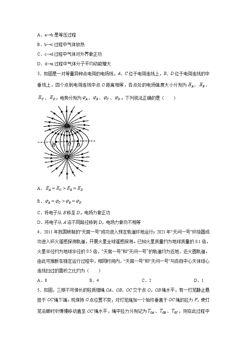 湖北省高中名校联盟2024届高三第四次联合测评(模拟预测)物理试卷(解析版)第2页
