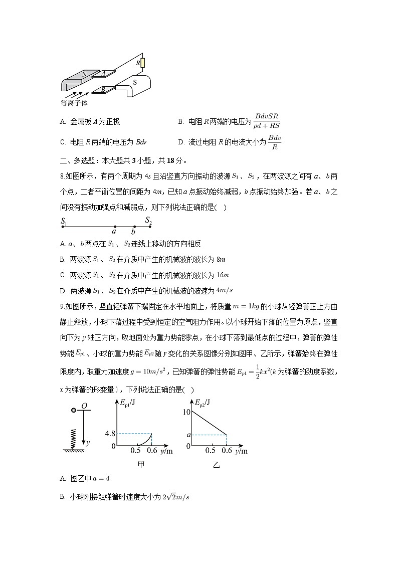 河北省部分示范性高中2024届高三下学期第三次模拟考试物理试卷(解析版)第3页