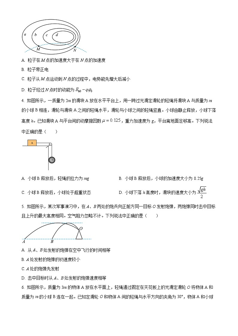 河北省部分学校2024-2025学年高三上学期11月阶段调研检测二物理试卷（Word版附答案）第2页