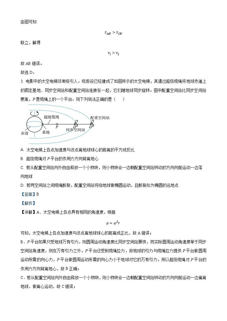 河北省盐山中学2024-2025学年高三上学期10月月考物理试题含解析第3页
