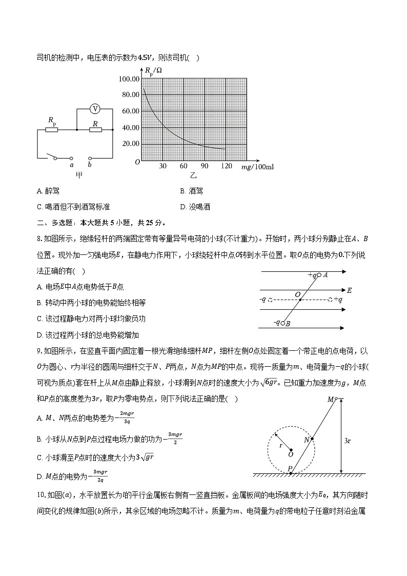 2024-2025学年河南省郑州第四高级中学高二（上）第一次月考物理试卷（含解析）第3页