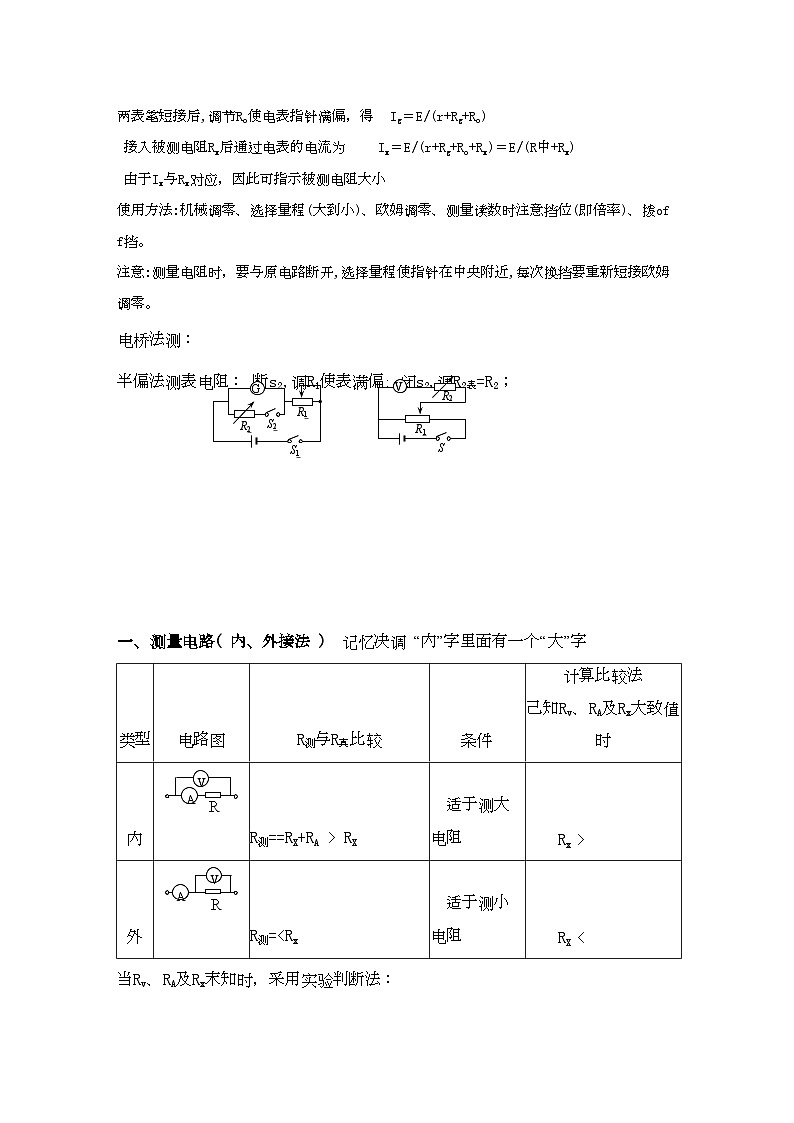 2022年高考物理电学实验专题知识归纳沪科版第2页