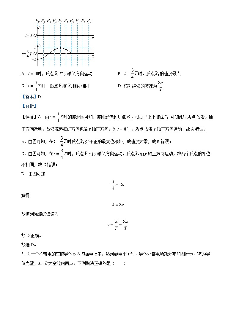 北京市第一六一中学2024-2025学年高三上学期10月期中物理试题 Word版含解析第2页