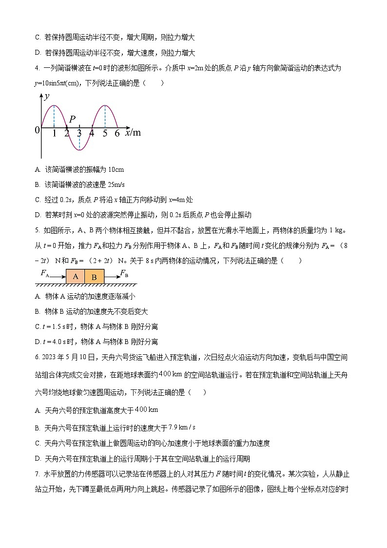 北京市海淀区2024-2025学年高三上学期期中练习物理试卷（Word版附解析）02