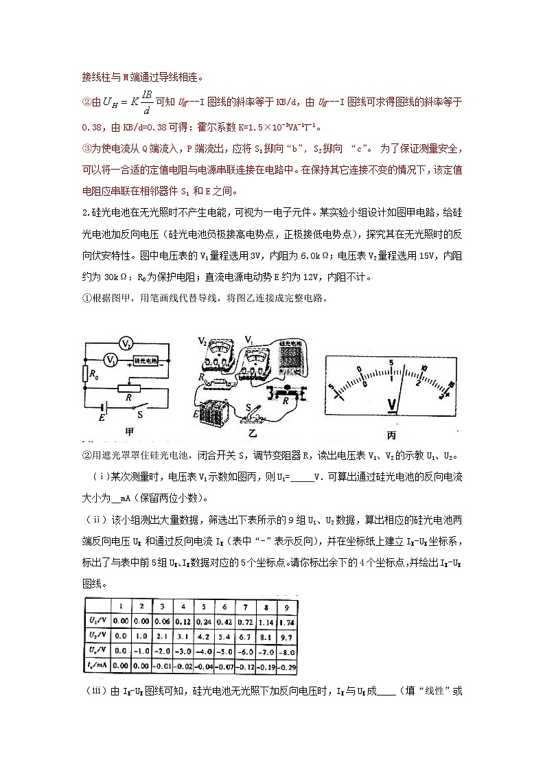 【高考物理】试题分类解释 专题17 电学创新实验（解析版）第2页