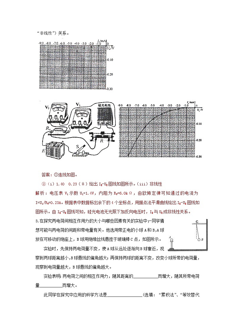 【高考物理】试题分类解释 专题17 电学创新实验（解析版）第3页