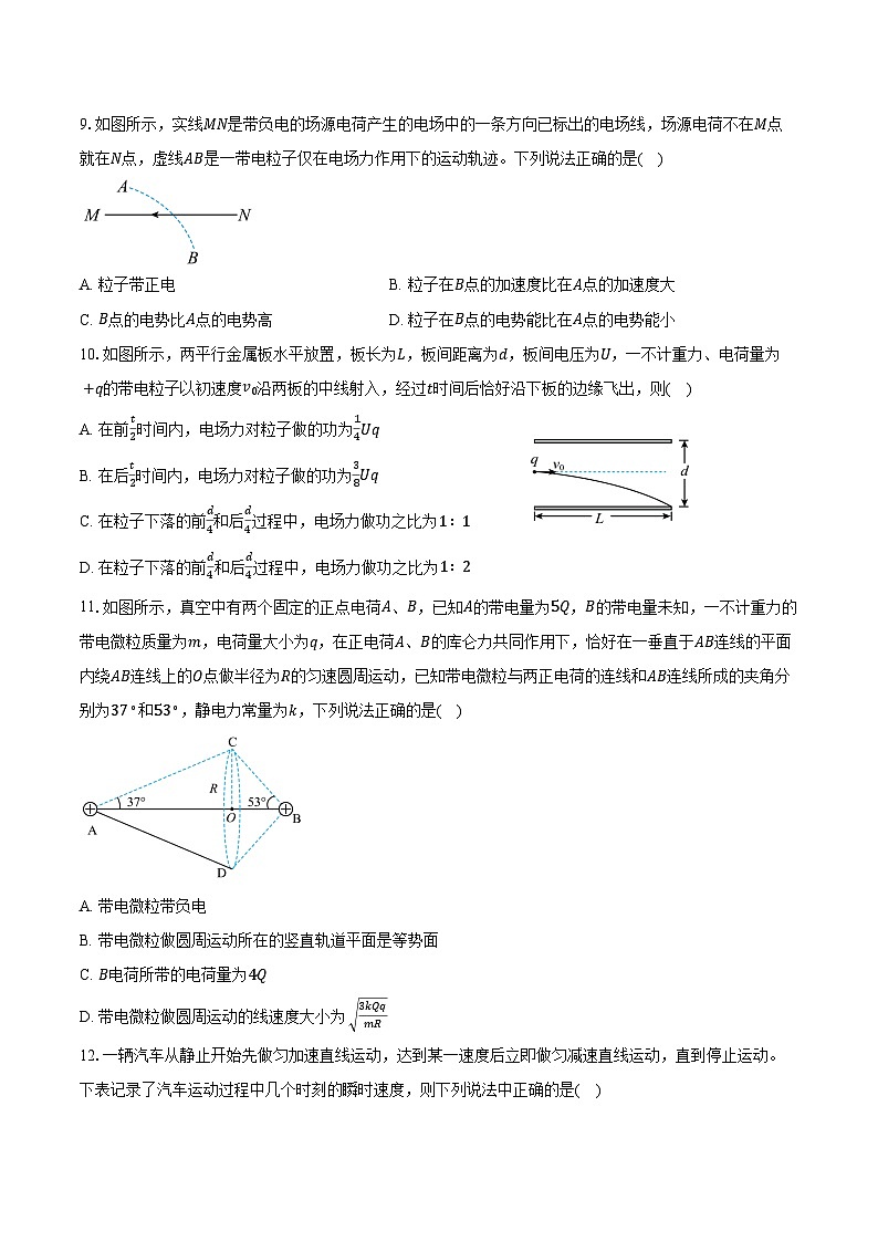 2024-2025学年山东省新泰市弘文中学高三（上）月考物理试卷（10月）（含答案）第3页