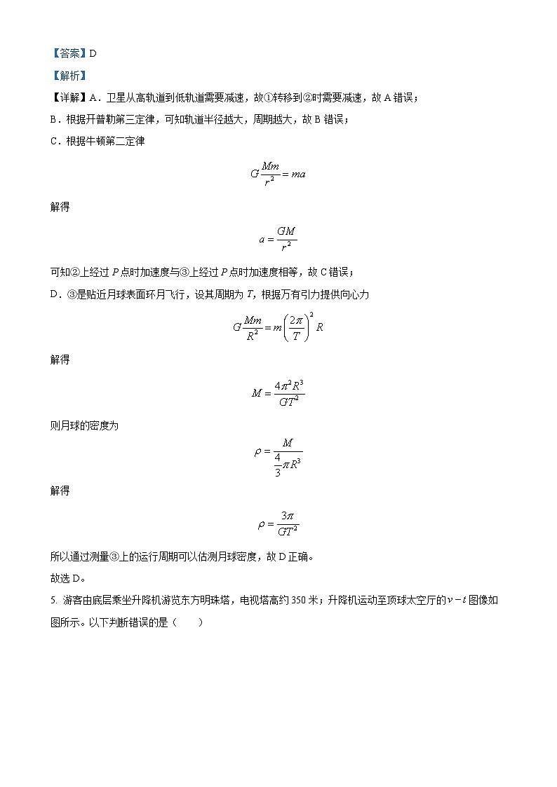 江苏省扬州市丁沟中学2024-2025学年高三上学期期中热身考试物理试卷（解析版）第3页