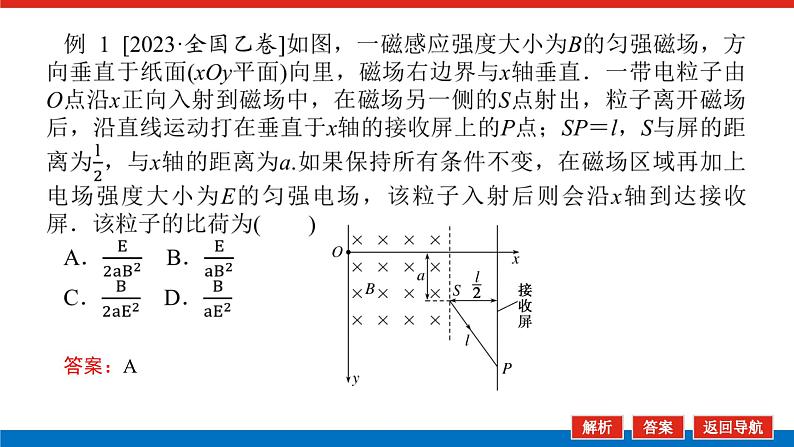 2025届高中物理一轮复习课件：专题强化十带电粒子在复合场中的运动第6页