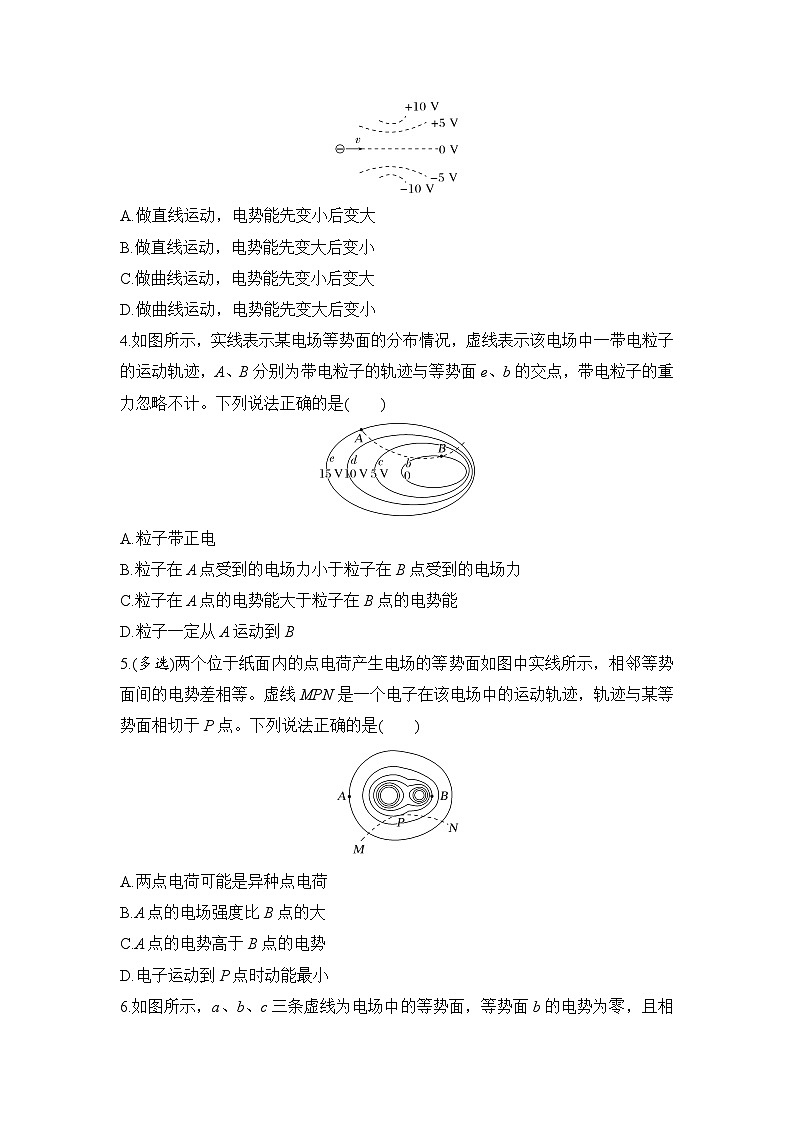 选择题考点专项训练40  电场线、等势面、运动轨迹的综合问题（后附解析）-【选择题专练】2025年高考物理一轮复习练习第2页