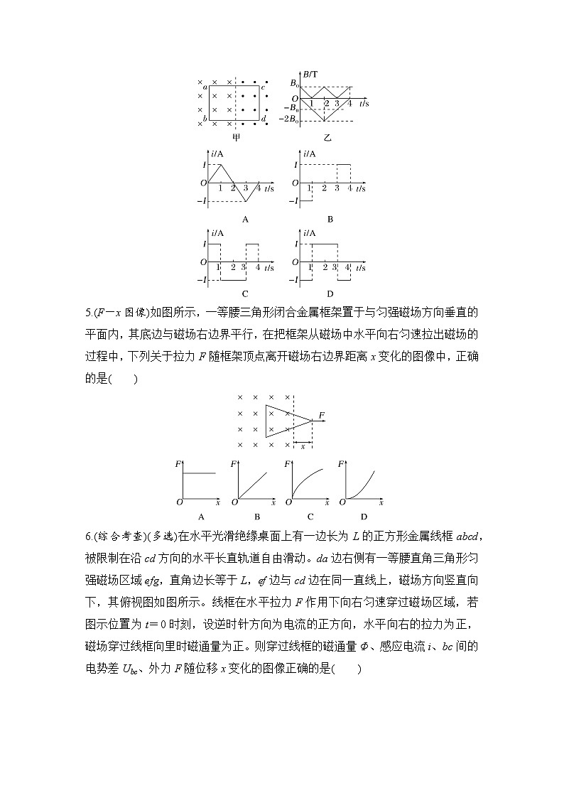 选择题考点专项训练54  电磁感应中的图像问题（后附解析）-【选择题专练】2025年高考物理一轮复习练习第3页
