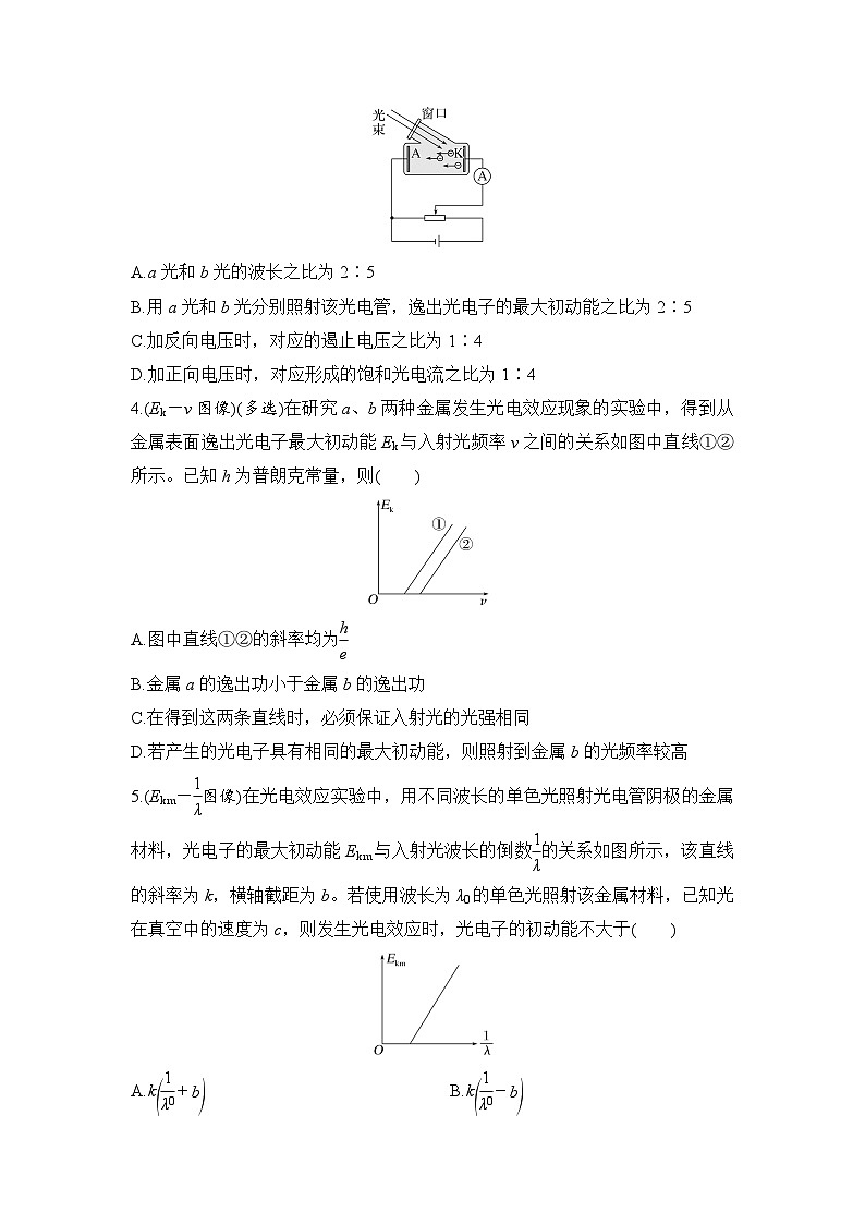 选择题考点专项训练62  光电效应及图像问题（后附解析）-【选择题专练】2025年高考物理一轮复习练习第2页