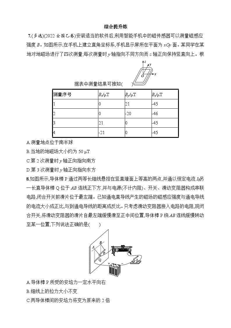 第11章　磁场 第1讲　磁场的描述　磁场对通电导线的作用力-【人教版】2025新教材高考物理一轮基础练习第3页