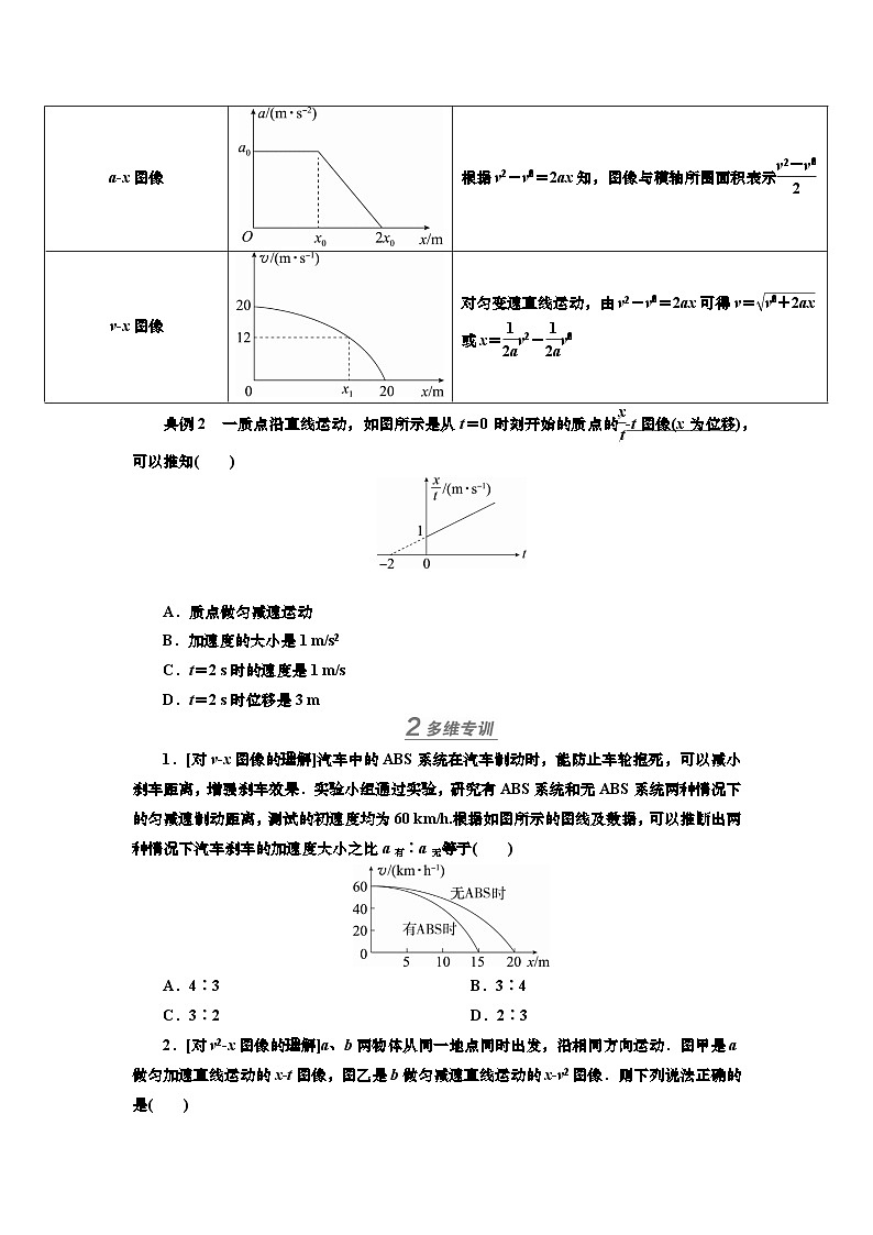 讲义第一章  专题一　运动图像与追及、相遇问题（含解析）第3页