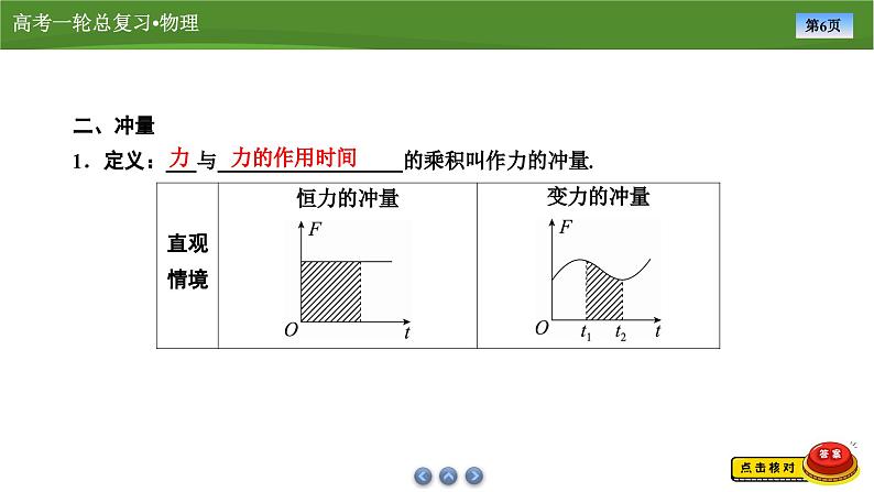 第六章  第一讲　动量、动量定理（课件PPT+讲义）-【知识梳理】2025年高考物理一轮复习06