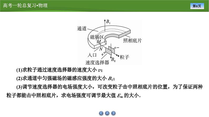 课件第九章  　专题九带电粒子在组合场中的运动（共29张ppt）第8页