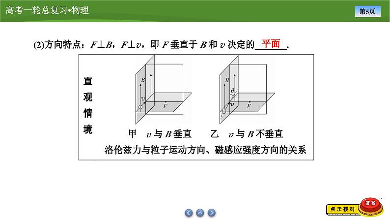 第九章  第二讲　磁场对运动电荷的作用（课件PPT+讲义）-【知识梳理】2025年高考物理一轮复习05