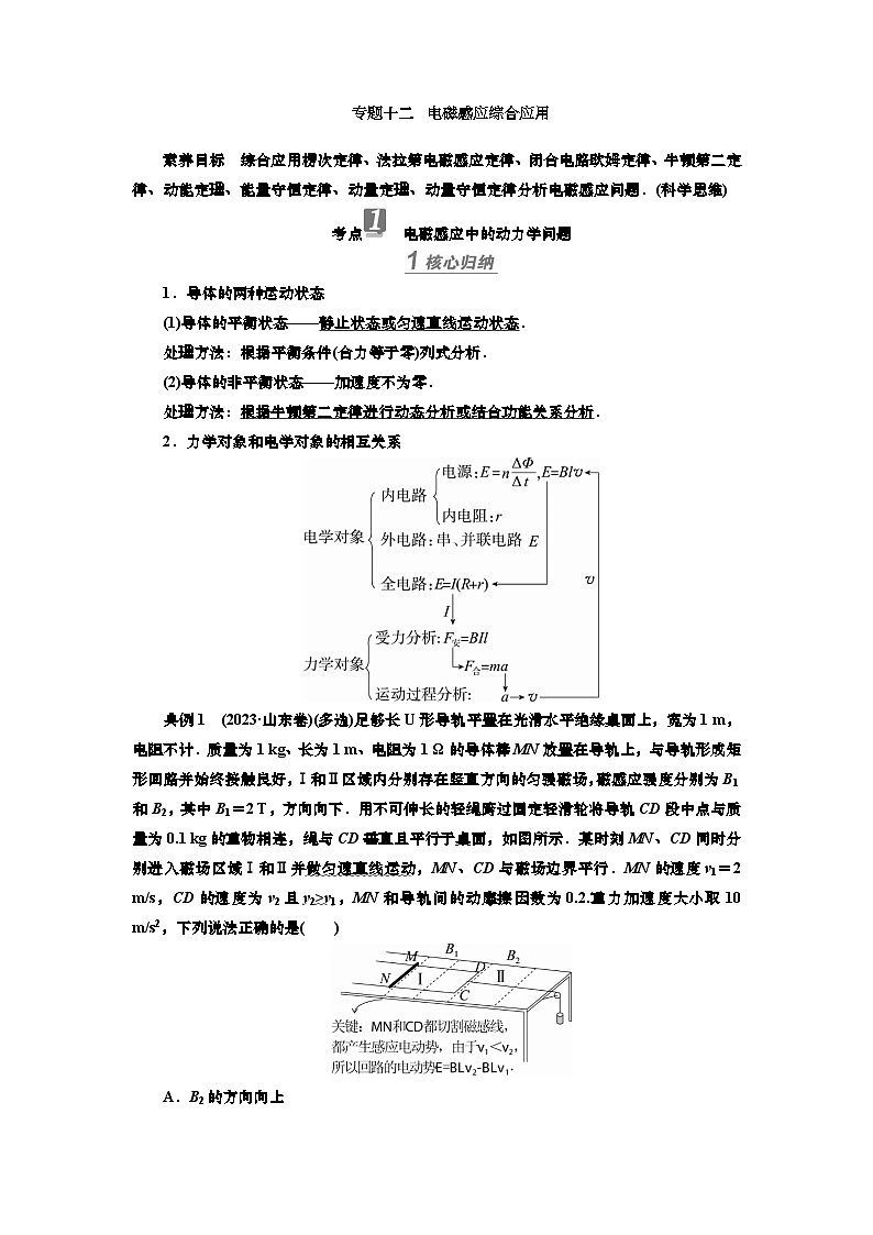 讲义第十章  专题十二　电磁感应综合应用（含解析）第1页