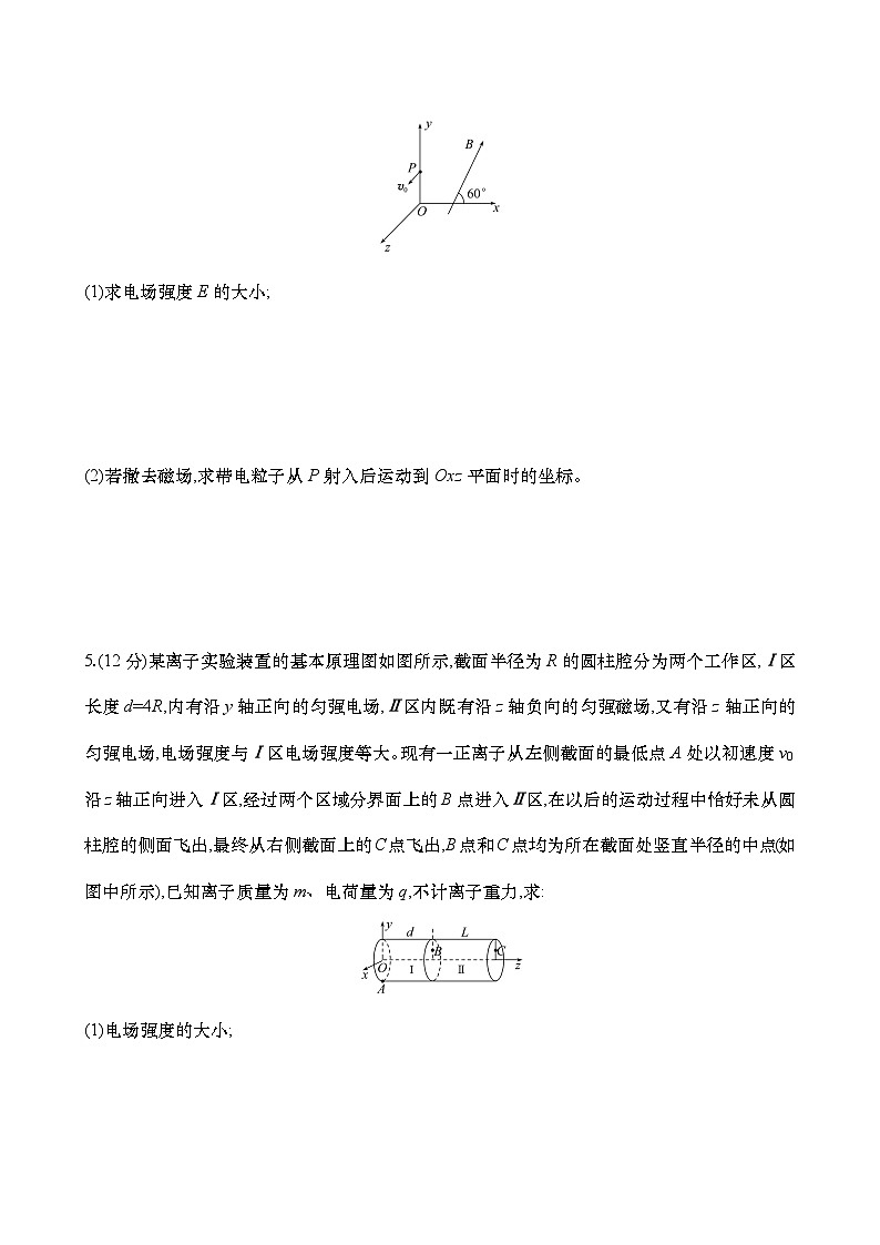2025年高考物理二轮复习专题强化练十六  带电粒子在立体空间中的运动（含解析）第3页