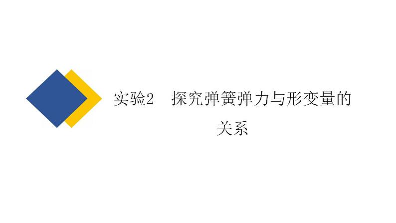 2025年新高考物理二轮复习实验2　探究弹簧弹力与形变量的关系（课件）第2页