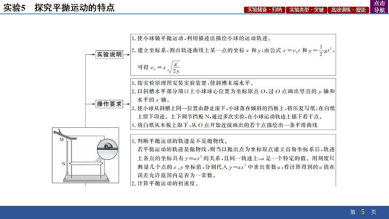 2025年新高考物理二轮复习实验5　探究平抛运动的特点（课件）第5页