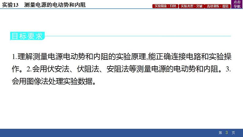 2025年新高考物理二轮复习实验13　测量电源的电动势和内阻（课件）第3页