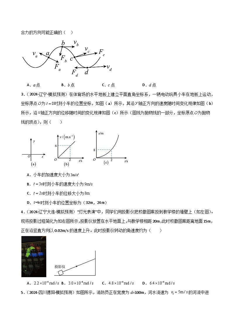 考点巩固卷05 曲线运动的应用和平抛运动的相关推论（原卷版）第2页