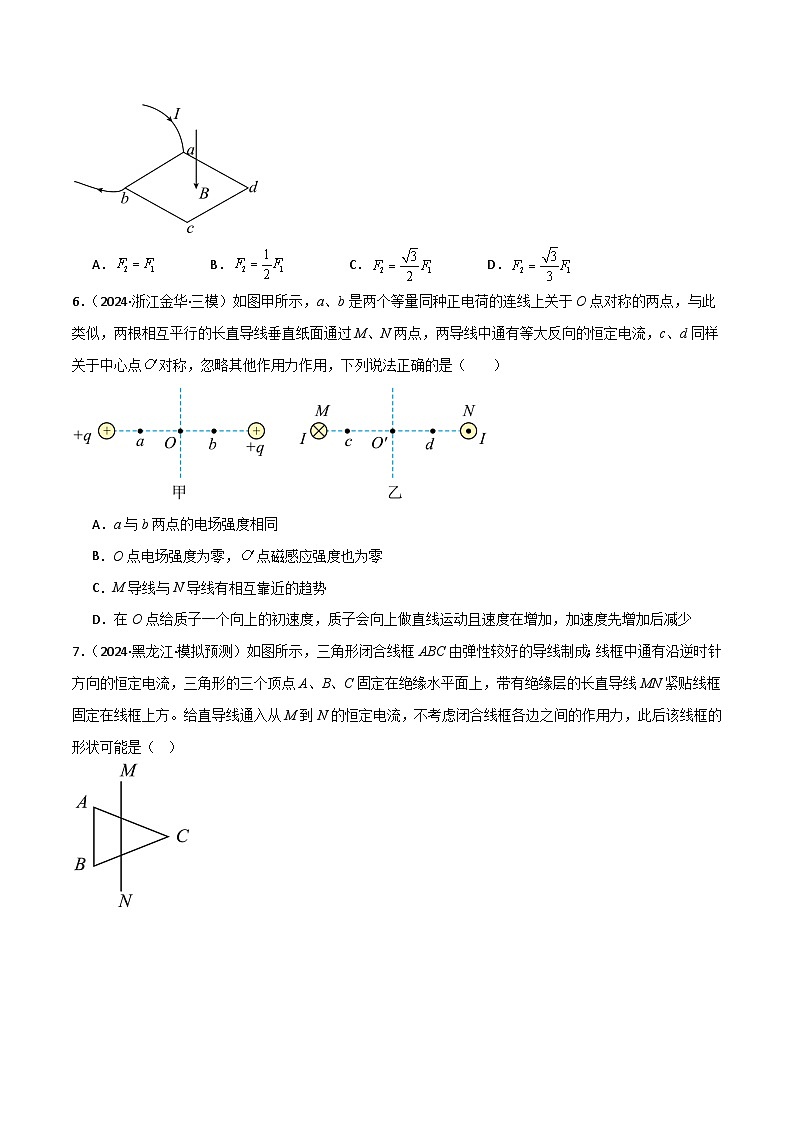 考点巩固卷14 磁场中基本概念和规律的理解和应用（原卷版）第3页