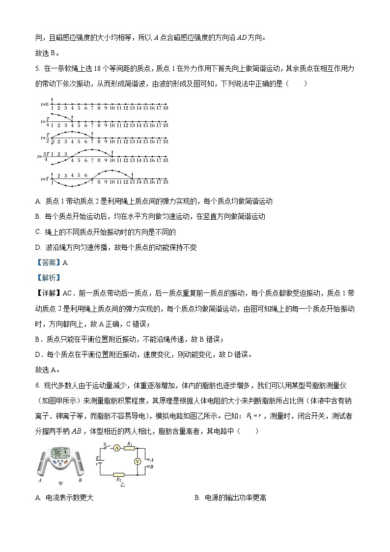 精品解析：江苏省泰州中学2024-2025学年高二上学期11月期中物理试题03