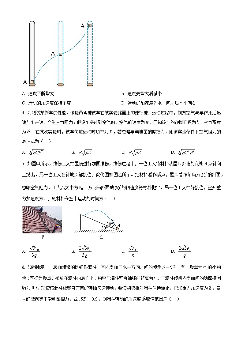 山东省烟台市2025届高三上学期期中学业水平诊断物理试题第2页
