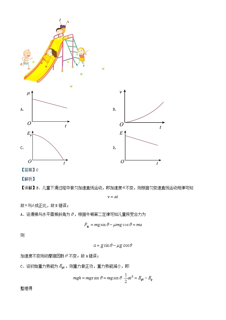 浙江省诸暨市2024届高三物理上学期适应性考试12月试题含解析第2页