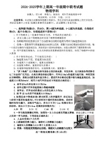 河南省郑州市十校2024-2025学年高一上学期11月期中考试物理试题