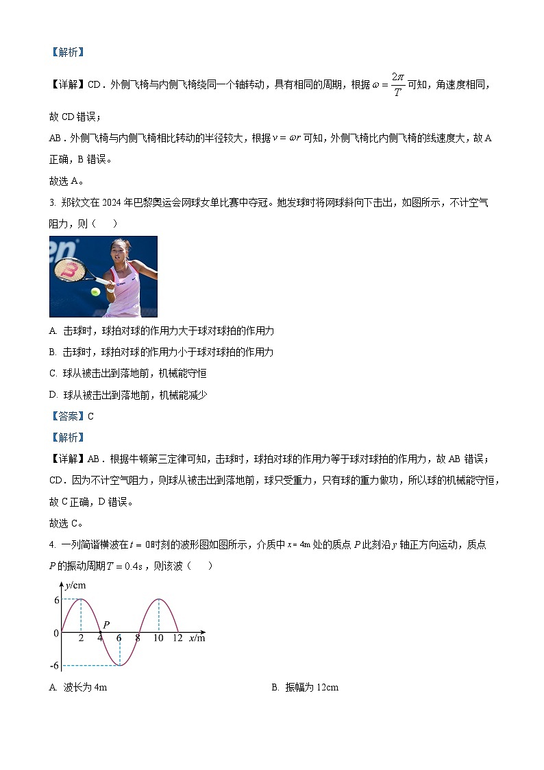 江苏省徐州市2024-2025学年高三上学期11月期中考试物理试题  Word版含解析第2页