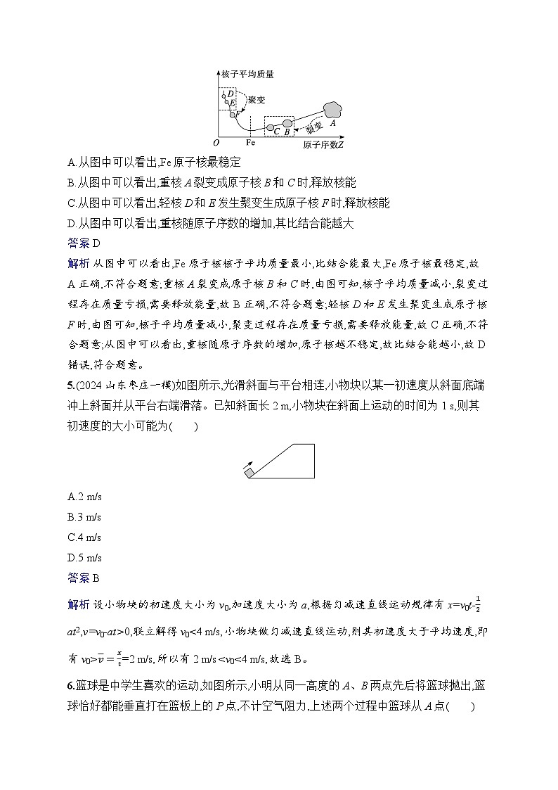 备战2025年高考二轮复习物理（山东专版）选择题专项练1（Word版附解析）第3页