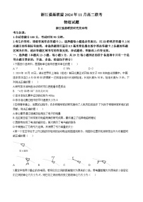 浙江省强基联盟2024-2025学年高二上学期11月联考物理试题