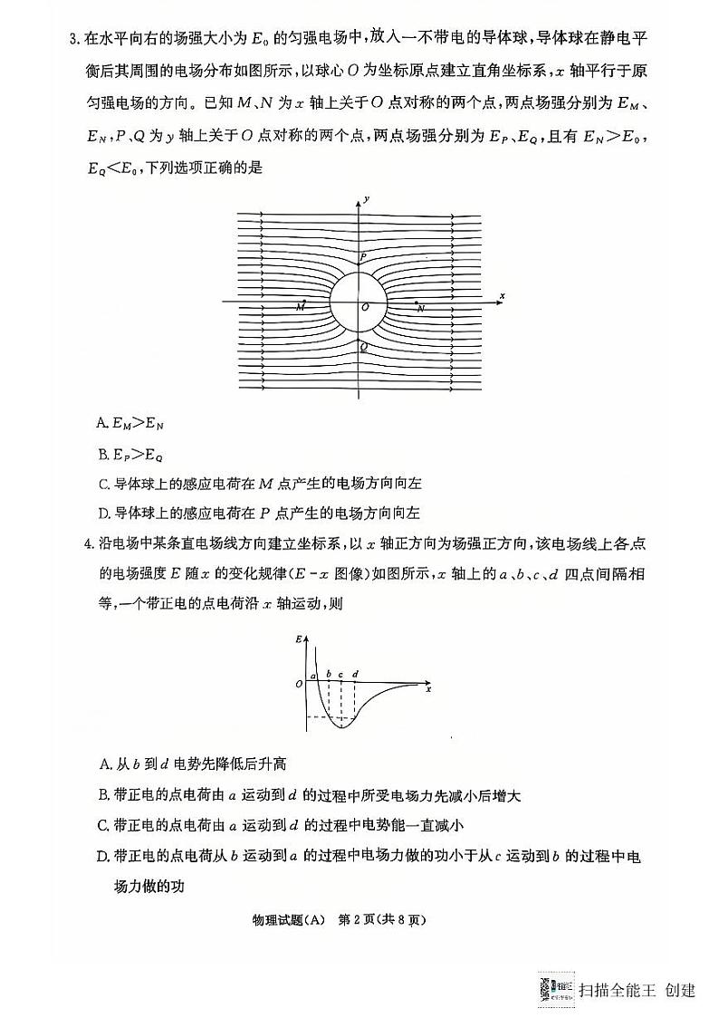 河南省商丘市十校2024-2025学年高二上学期11月期中物理试题第2页