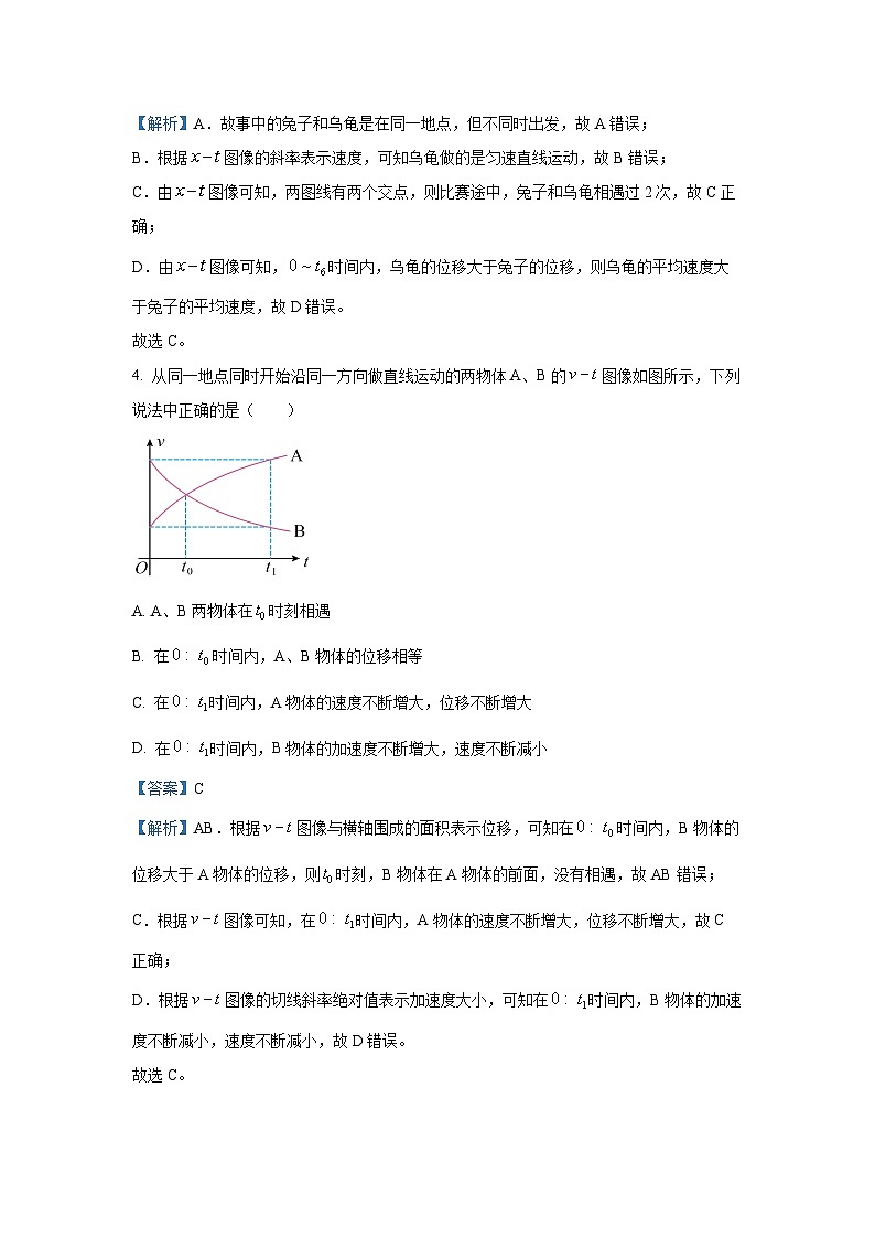 2023-2024学年山东省临沂市高一(上)1月期末考试物理试卷（解析版）03