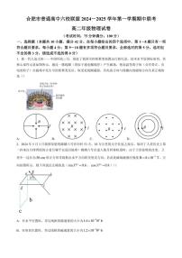 2024～2025学年安徽省合肥市六校联盟高二(上)期中物理试卷(含答案)