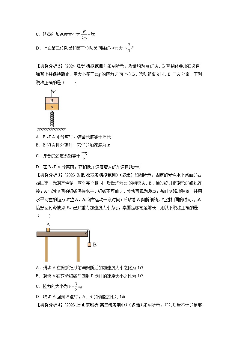 专题03 牛顿运动定律的综合应用（原卷版）第2页