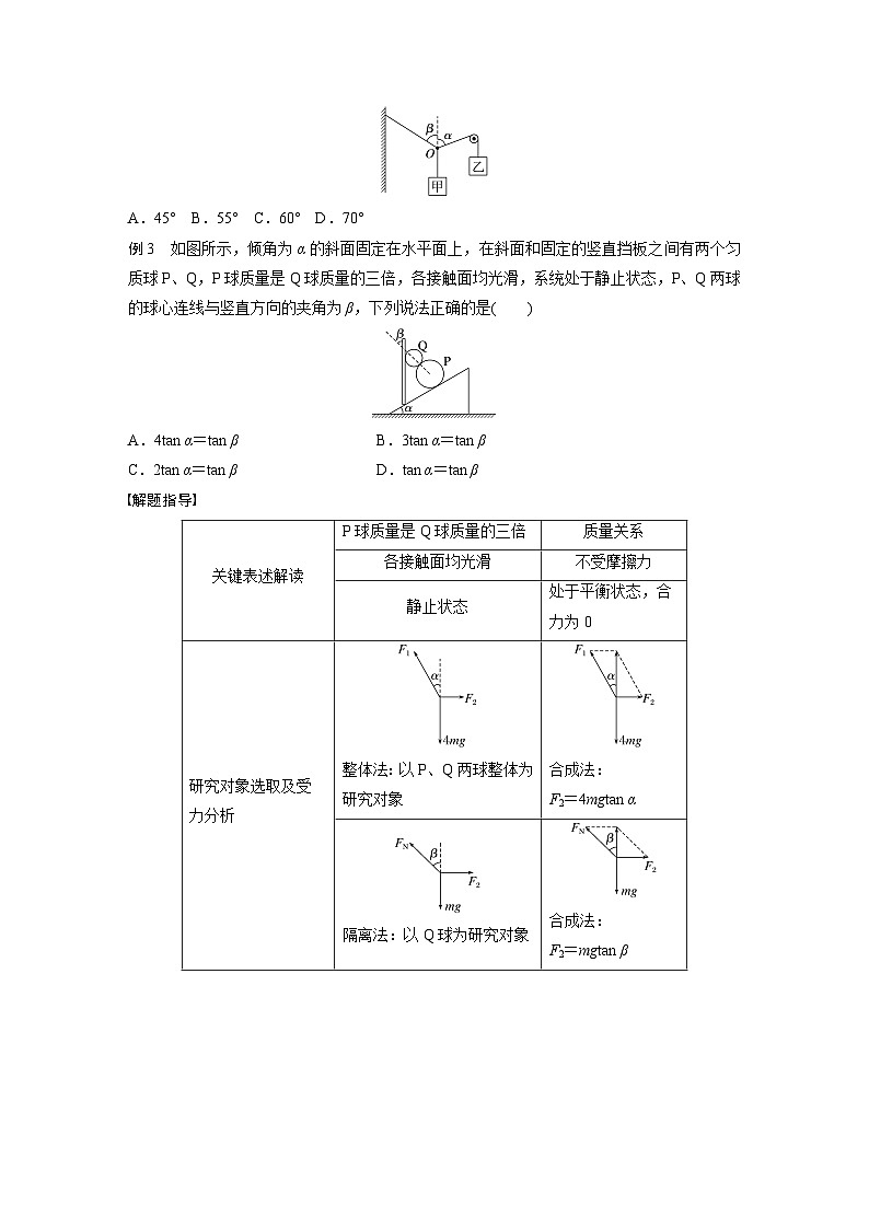 第一篇 专题一 第一讲　力与物体的平衡-【高考二轮】新高考物理大二轮复习（课件+讲义+专练）03