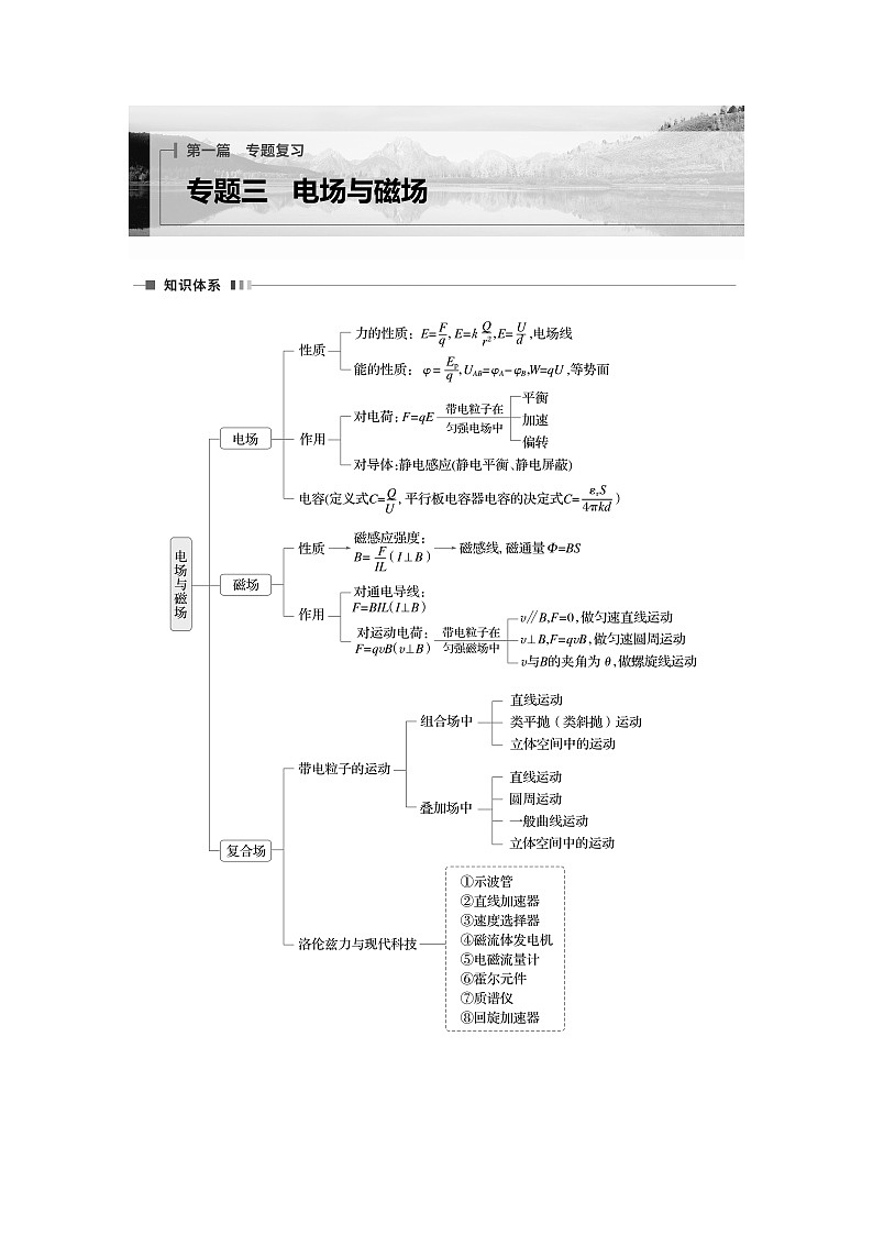 第一篇 专题三 第9讲　电场（学生版）第1页