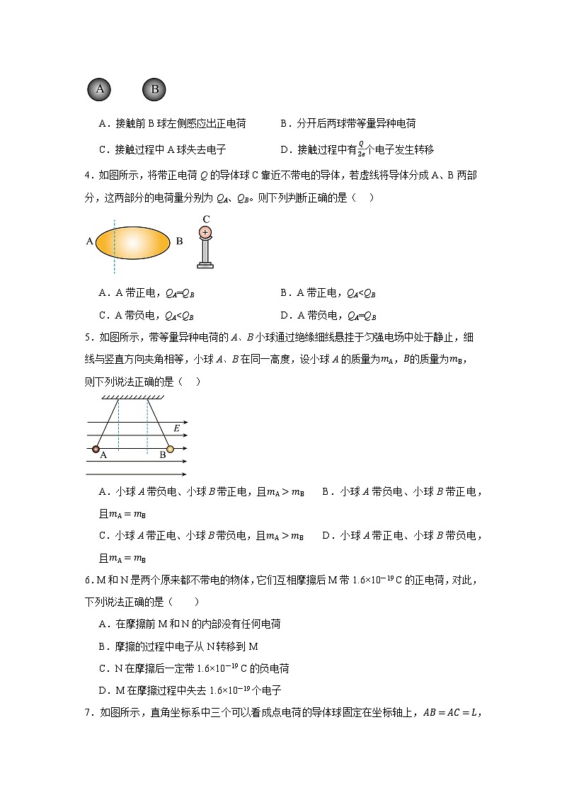 第01讲 电场力的性质 课后专项突破（原卷版）第2页