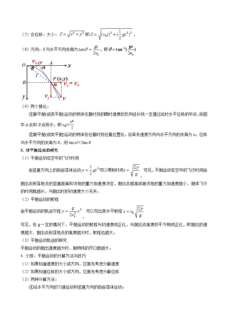 考点15 抛体运动（核心考点精讲精练）-最新高考物理一轮复习考点精讲（新高考专用）03